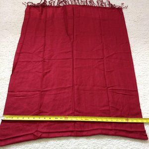 red pashmina wrap scarf NWOT